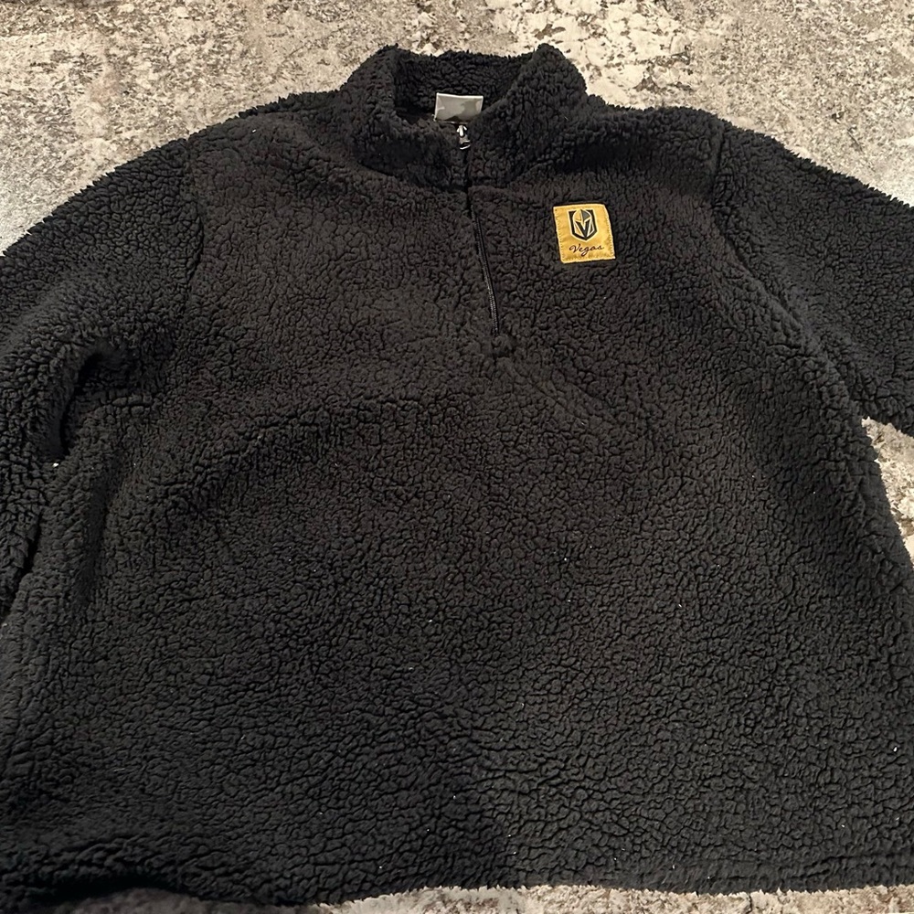 Black Vegas Golden Knights NHL quarter zip fleece women’s 2XL xxl #fleecelove